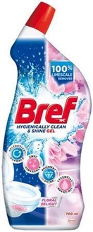 Papírenské zboží - Čistící gel na toalety, 700 ml, květinová vůně, BREF