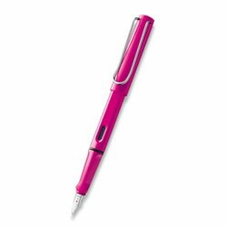 Papírenské zboží - Lamy Safari Shiny Pink plnicí pero hrot B
