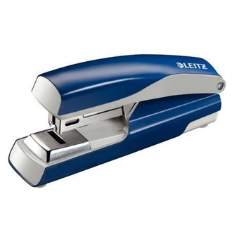Papírenské zboží - Celokovová sešívačka Leitz NeXXt 5505 s plochým sešíváním, Modrá