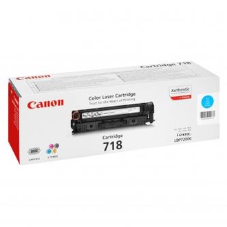 Papírenské zboží - Canon originální toner CRG718, cyan, 2900str., 2661B002, Canon LBP-7200Cdn, O