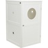 Papírenské zboží - XL-Katzentoilettenhaus, 2 Regale, MDF, 53 x 90 x 58 cm, weiß