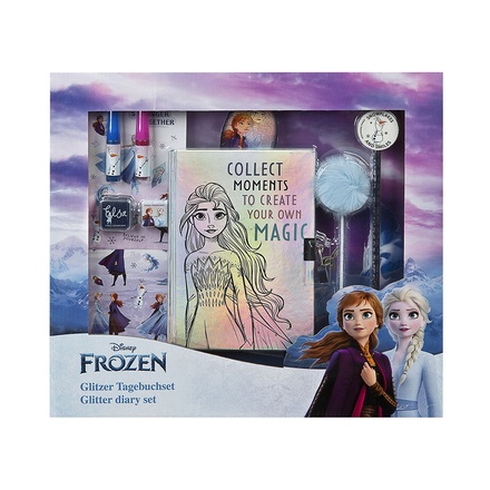 Papírenské zboží - Set diářů s glitry Frozen