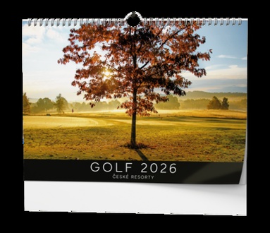 Papírenské zboží - Nástěnný kalendář - Golf - české resorty