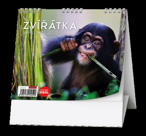 Papírenské zboží - Stolní kalendář - IDEÁL - Zvířátka celého světa