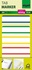 Papírenské zboží - Lesezeichen, Farbmix, Folie, mit weißem Streifen, 50 x 38 mm, 4 x 5 Stück, SIGEL
