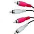 Papírenské zboží - Audio Kabel 2x CINCH M - 2x CINCH M, CINCH, 1.5m, schwarz, Logo, Blister