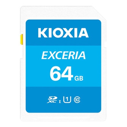 Papírenské zboží - Kioxia Paměťová karta Exceria (N203), 64GB, SDXC, LNEX1L064GG4, UHS-I U1 (Class 10)