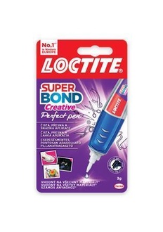 Papírenské zboží - Sekundové lepidlo "Loctite Super Attak Perfect Pen", 3 g, HENKEL