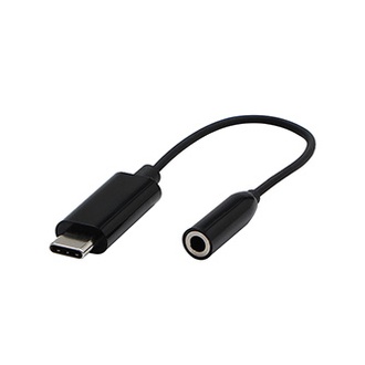 Papírenské zboží - Audio Redukce, USB C (3.1) M-Jack (3,5mm) F, 0, stereo, černá