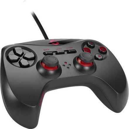 Papírenské zboží - Gamepad "Strike NX", černá, drátový, USB, SPEEDLINK