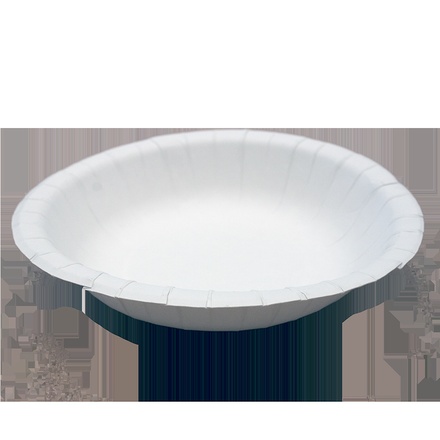 Papírenské zboží - Papírový talíř hluboký na polévku / salát IDEAL průměr 20 cm [50 ks]
