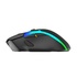 Papírenské zboží - Marvo Maus M729W, 4800DPI, 2.4 [GHz], Optik, 7Tas., schnurlos, schwarz, 1 Stk eingebaute Batterie, Game, unterbeleuchtet