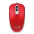 Papírenské zboží - Genius Maus DX-110, 1000DPI, optisch, 3Tas., USB verdrahtet, rot, standard, universell