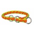 Papírenské zboží - CAVO rundes Nylonhalsband – neonorange/grün NACH DEM VERKAUF S: 25–31 cm/12 mm