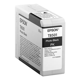 Papírenské zboží - Epson originální ink C13T850100, photo black, 80ml, Epson SureColor SC-P800
