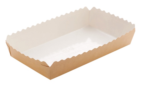 Papírenské zboží - Papírová forma EKO na pečení 185x105x30 mm hnědá [60 ks]