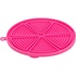Papírenské zboží - Lick'n'Snack CIRCLE mit Saugnäpfen - Matte zum langsamen Füttern, 18 cm, TPR/Kunststoff, rosa