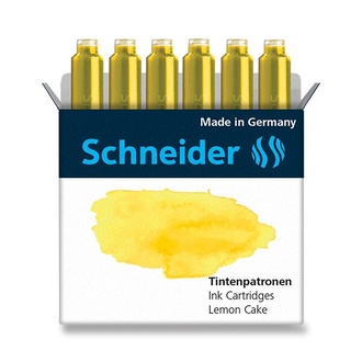 Papírenské zboží - Inkoustové bombičky Schneider, 6 ks žluté