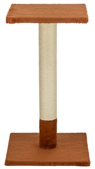 Papírenské zboží - Škrabací sloupek BEANA, 69 cm, králičí plyš, rezavá - LIMITOVANÁ NABÍDKA