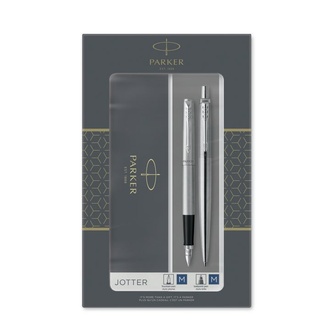 Papírenské zboží - Parker Jotter Stainless Steel CT sada kuličková tužka a plnicí pero