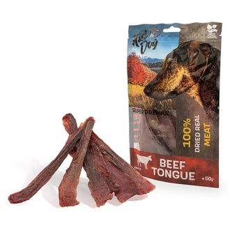 Papírenské zboží - KIDDOG SUPER PREMIUM 100% hovězí jazyk, tenké plátky 50 g