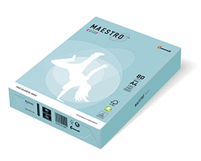 Papírenské zboží - MAESTRO color PASTELL 160g 250 listů Medium Blue - MB30
