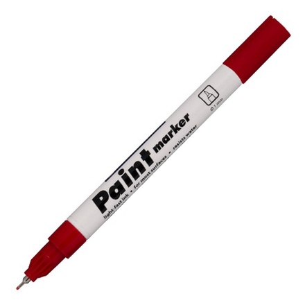 Papírenské zboží - Lakový popisovač 9211 - 7 mm červený