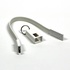 Papírenské zboží - USB Kabel (2.0), USB A M - microUSB M, 0.2m, weiss, Schlüsselring