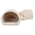 Papírenské zboží - Plüschtunnel für Nagetiere 27 × 21 × 80 cm, 2 verstärkte Ausgänge, beige