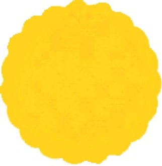 Papírenské zboží - Rozetky PREMIUM průměr 9 cm žluté [500 ks]