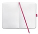 Papírenské zboží - Exklusives Notizbuch „Jolie“, rosa, liniert, 135x203 mm, 174 Blatt, SIGEL