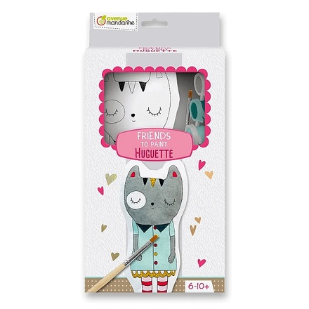 Papírenské zboží - Kreativní sada Avenue Mandarine Friends to Paint kočička Huguette