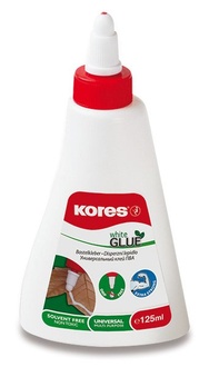 Papírenské zboží - Tekuté lepidlo Kores White glue 125 ml