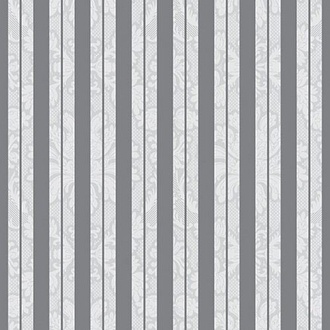 Papírenské zboží - Ubrousky PAW L 33x33cm Inspiration Stripes Silver