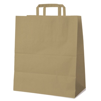Papírenské zboží - Papírová taška hnědá 45+17 x 48 cm [25 ks]

