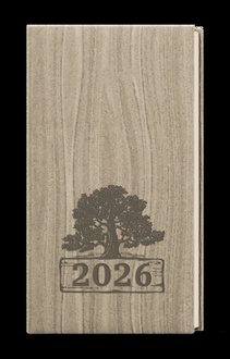 Papírenské zboží - Týdenní diář - Jakub - Wood - kapesní - světle hnědá
