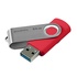 Papírenské zboží - Goodram USB flash disk, USB 3.0 (3.2 Gen 1), 64GB, UTS3, rot, UTS3-0640R0R11, USB A, mit einer drehbaren Kappe