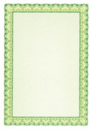 Papírenské zboží - Papír s motivem Diplom, zelená, A4, 115g, APLI [10 listů]