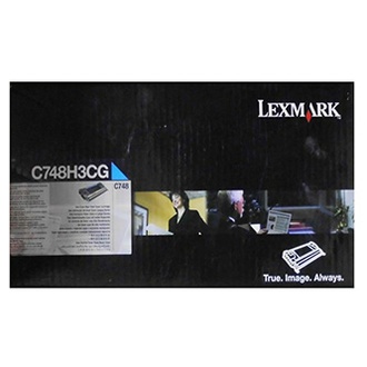 Papírenské zboží - Lexmark originální toner C748H3CG, cyan, 10000str., C748, Lexmark C748de, C748dte, C748e,