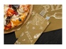 Papírenské zboží - Papierbestecktasche Infibra New NATUR PIZZA mit weißer Serviette - 125 Stück