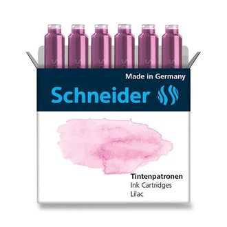 Papírenské zboží - Inkoustové bombičky Schneider, 6 ks fialové