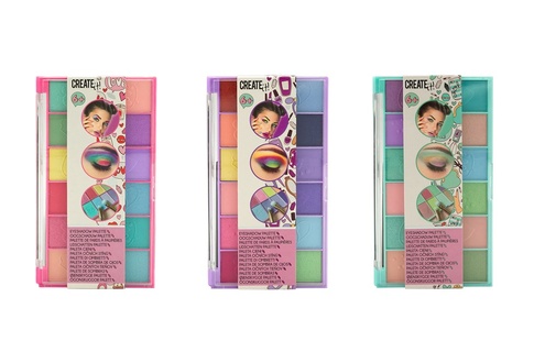 Papírenské zboží - Paletka očních stínů- 12 odstínů, 3 druhy