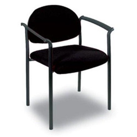 Papírenské zboží - Židle, látkový potah, s područkami, "Laguna", černá