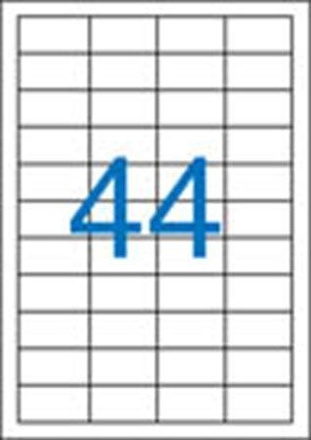 Papírenské zboží - Etiketa, ILC, 48,5 x25,4 mm, čtyřřadé, 4400 ks/bal., VICTORIA