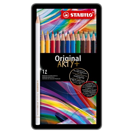 Papírenské zboží - Pastelky STABILO Original - ARTY+ - 12 ks sada v plechu