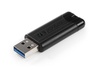 Papírenské zboží - 64GB USB-Stick "PinStripe", USB 3.0, VERBATIM, schwarz
