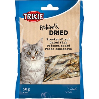 Papírenské zboží - Sušené rybičky, pamlsek pro kočky  50g TRIXIE 