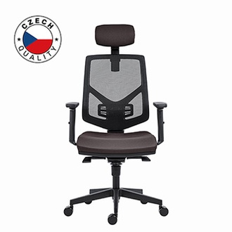 Papírenské zboží - Powerton Kancelářské ergonomické křeslo Tina, Šedé