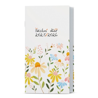 Papírenské zboží - Měsíční diář  - Klára - lamino - Bílý