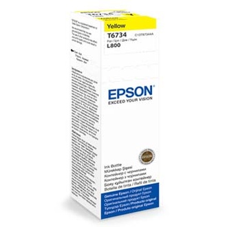 Papírenské zboží - Epson originální ink C13T67344A, yellow, 70ml, Epson L800